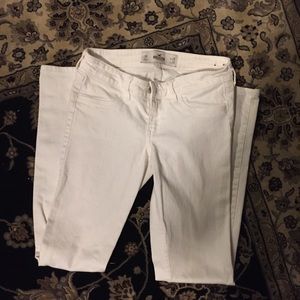 Hollister white skinny jeans