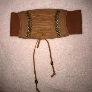 Waist cincher light brown