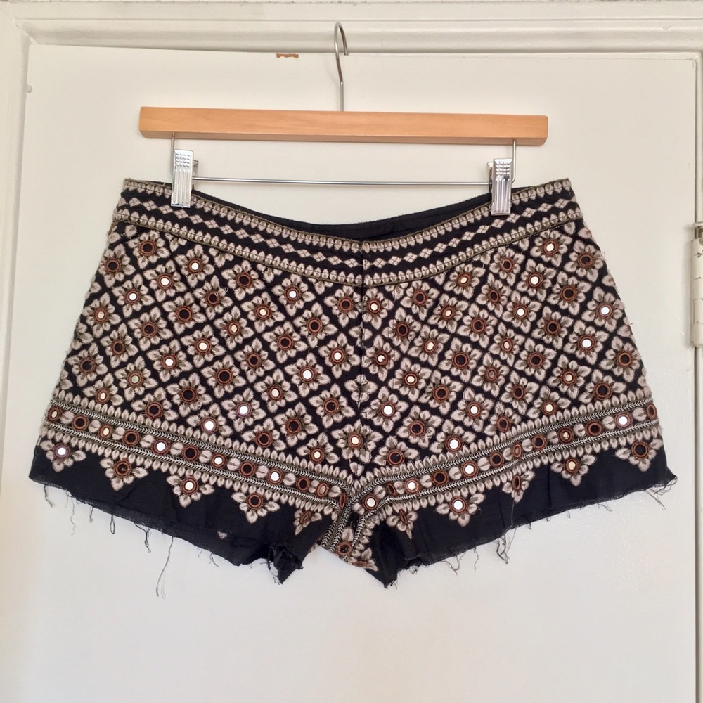 Free People Embellished Summer Shorts