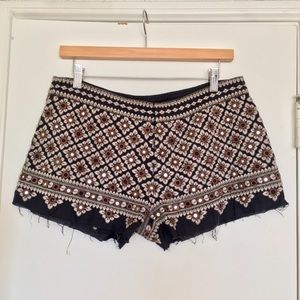 Free People Embellished Summer Shorts