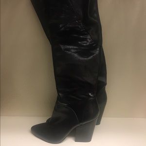 Thigh high black Nine West boots