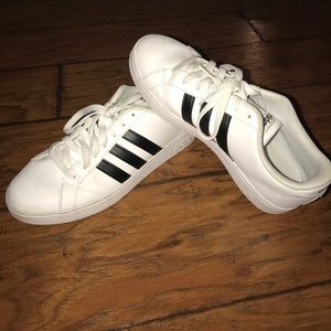 white adidas sneakers