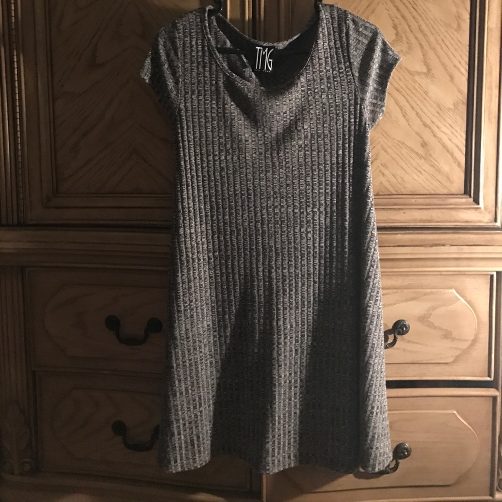 Gray mini dress