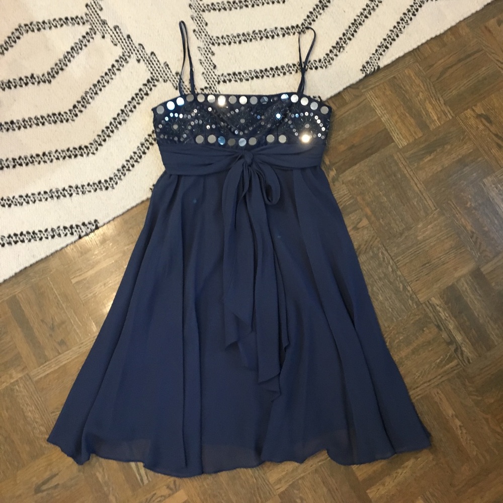 BCBG MaxAzria Strapless Sequined Dress