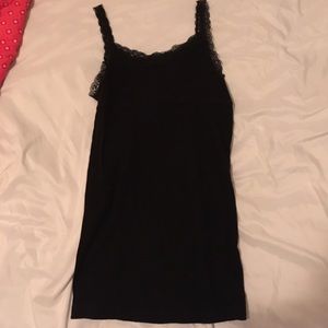 Black Lacey tank top