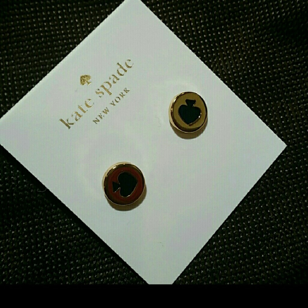 Kate spade "spot the spade" earrings
