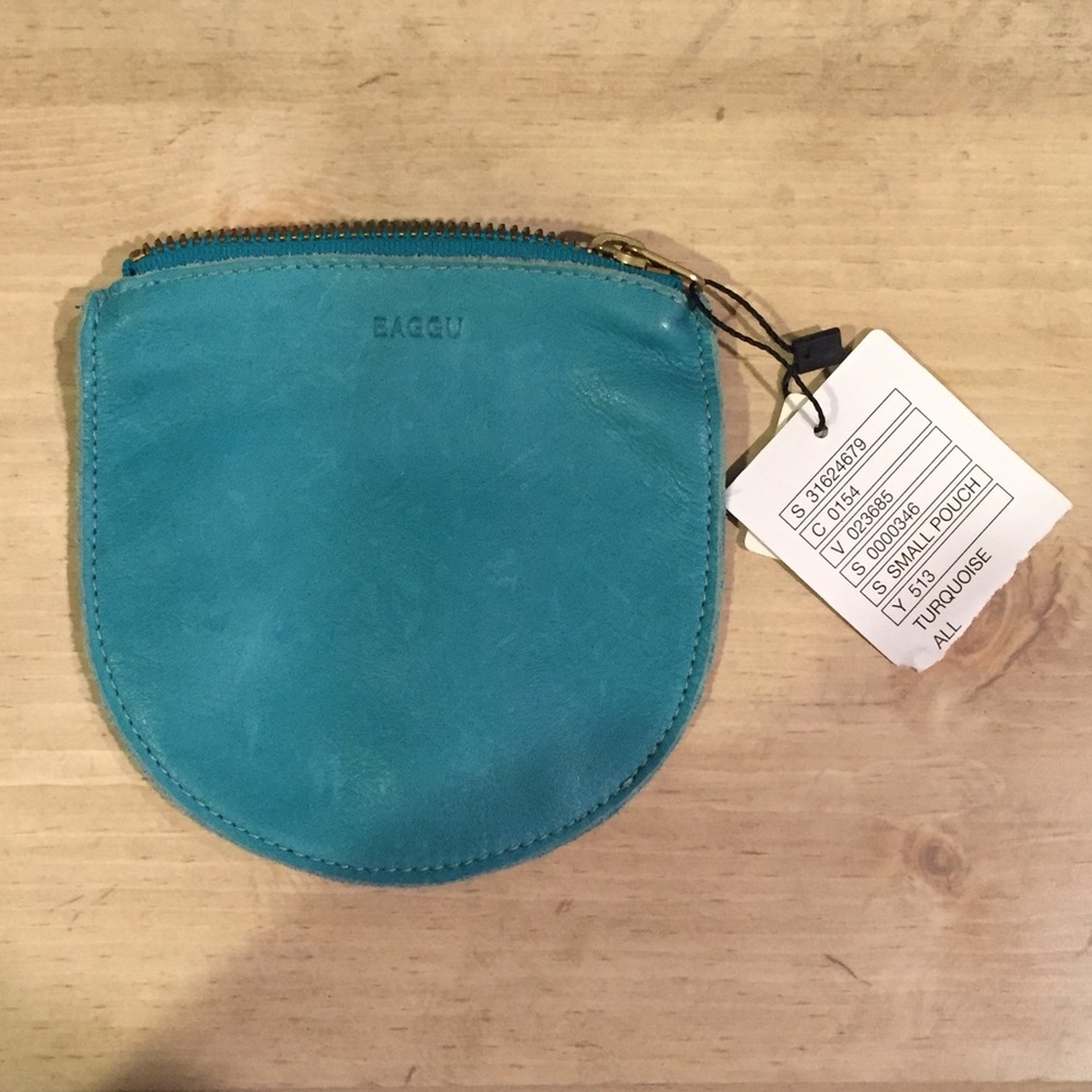 Turquoise BAGGU pouch NWT