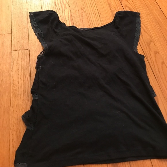 Navy Ruffle Top - Picture 2 of 2