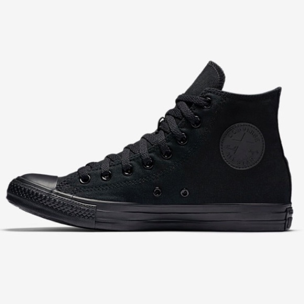 CONVERSE Chuck Taylors High Top All Black 3 Youth