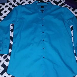 Dark turquoise button-down