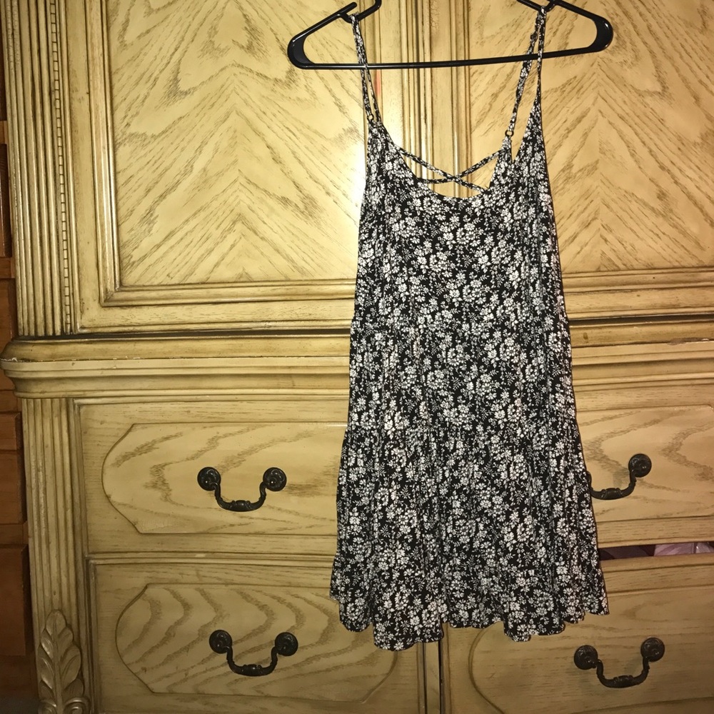 Short flowy floral dress