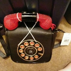 Betsey Johnson telephone purse. Brand New