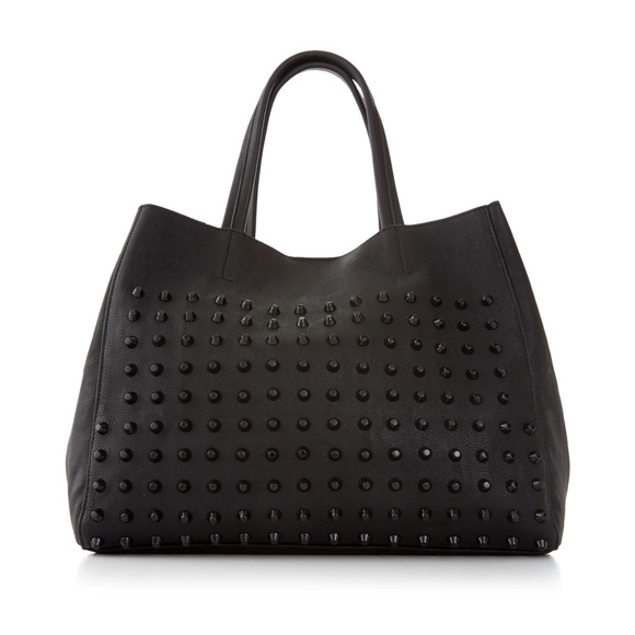 Steve Madden Handbags - Steve Madden Studded Black Leather Bag