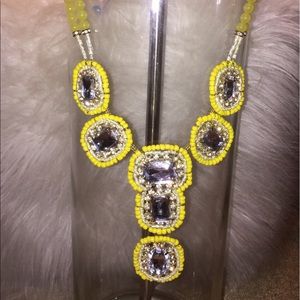 J. CREW Statement necklace! Vibrant yellow!