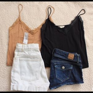 Black and Tan LA hearts tank tops