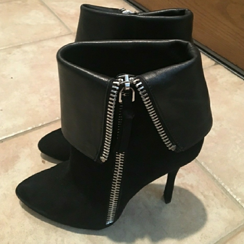 Jean-michel Cazabat black zipper booties