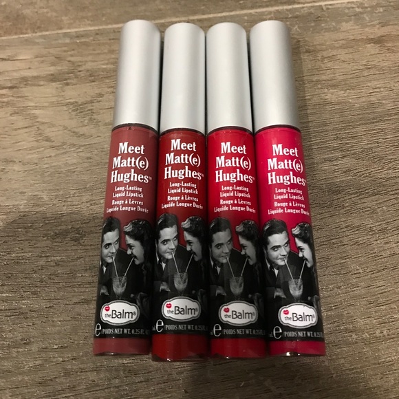 the balm Other - NWOT Set of 4 Meet Matt(e) Hughes liquid lipstick