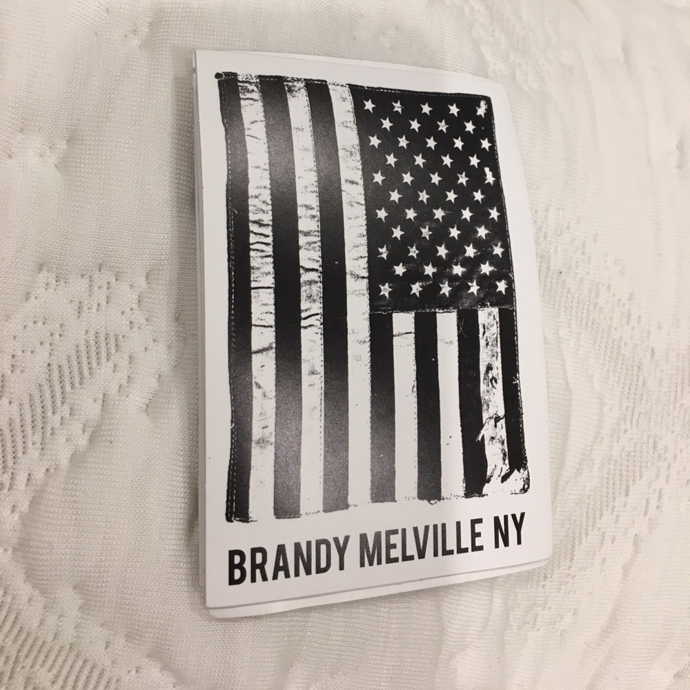 8 BRANDY MELVILLE Flag STICKERS! RARE!