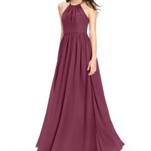 Floor-Length A-line Bridesmaid Dress