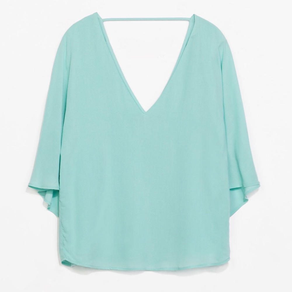 Zara Flowy Cape Blouse