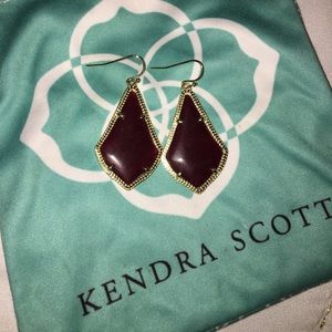 Kendra Scott Maroon Alex Earrings