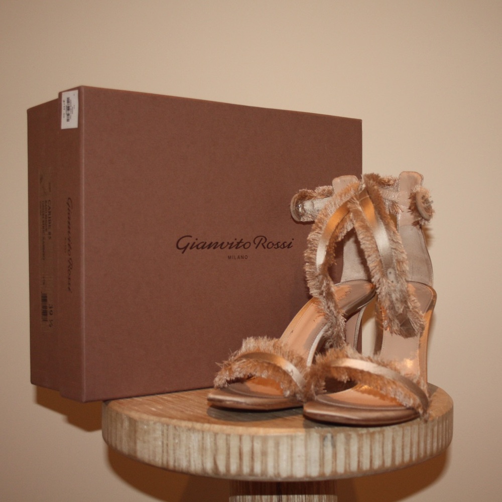 Gianvito Rossi Satin Heeled Sandals