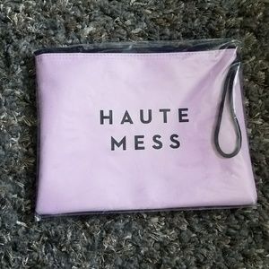 Haute Mess Canvas Milly pink/purple pouch