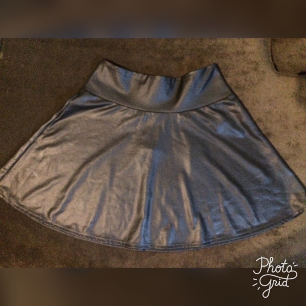 Forever 21 Black Leather Mini Skirt