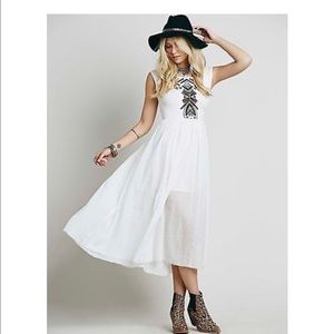 NWT Free People midi cutout dress
