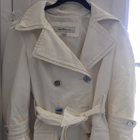 Laundry by Design white trench coat - small - Picture 3 of 8