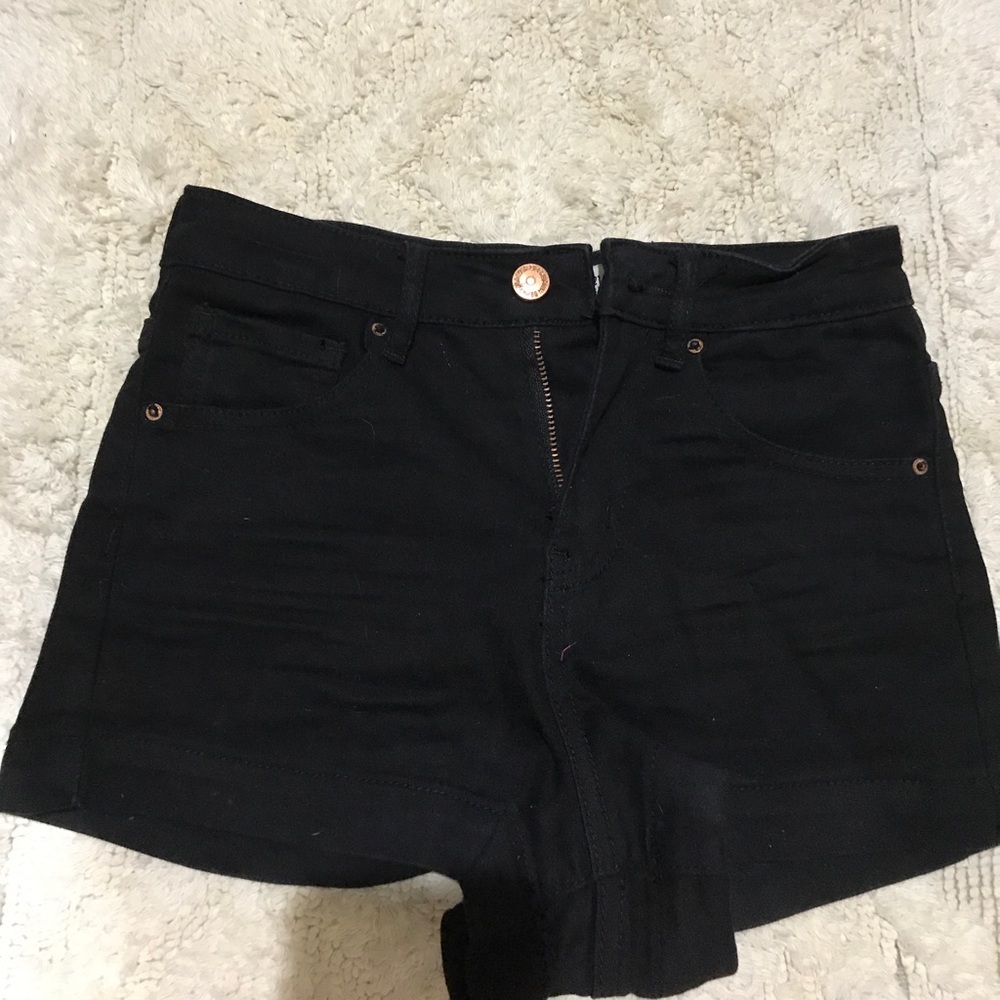 High waisted jean shorts!