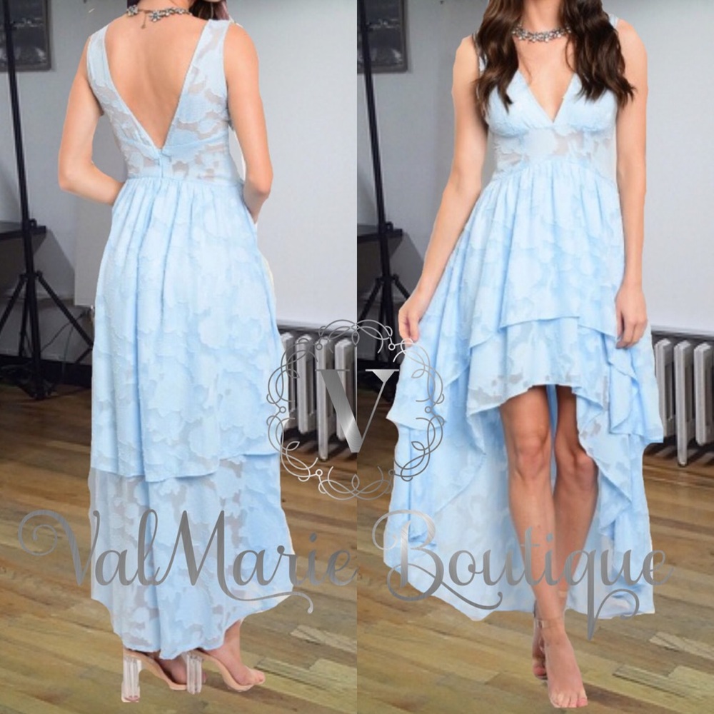 📍CLEARANCE 📍Light Blue Lace Dress - Picture 2 of 4