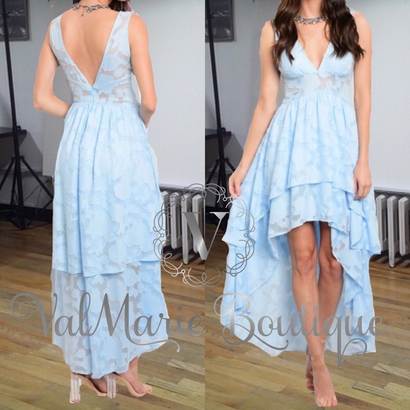 📍CLEARANCE 📍Light Blue Lace Dress - Picture 2 of 4