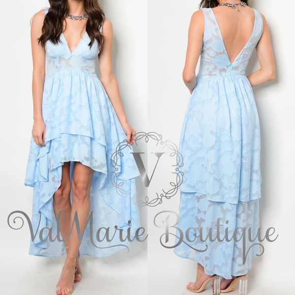 📍CLEARANCE 📍Light Blue Lace Dress - Picture 4 of 4