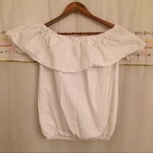 NWOT Ruffled Off-the-Shoulder Top