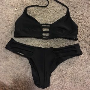 Cheeky and strappy bikini