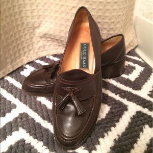 Cole Haan Womens Leather Tassel Loafers