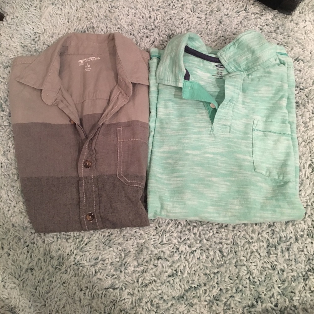 Two collard shirts