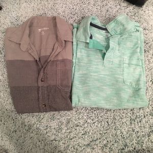 Two collard shirts