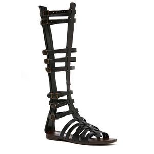 😍Steve Madden Sparta Blk Tall Gladiator Sandal 😍
