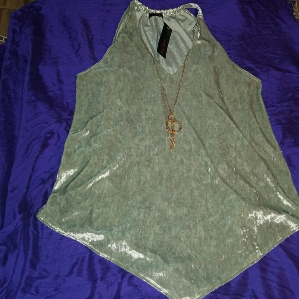 Brand new velvet top