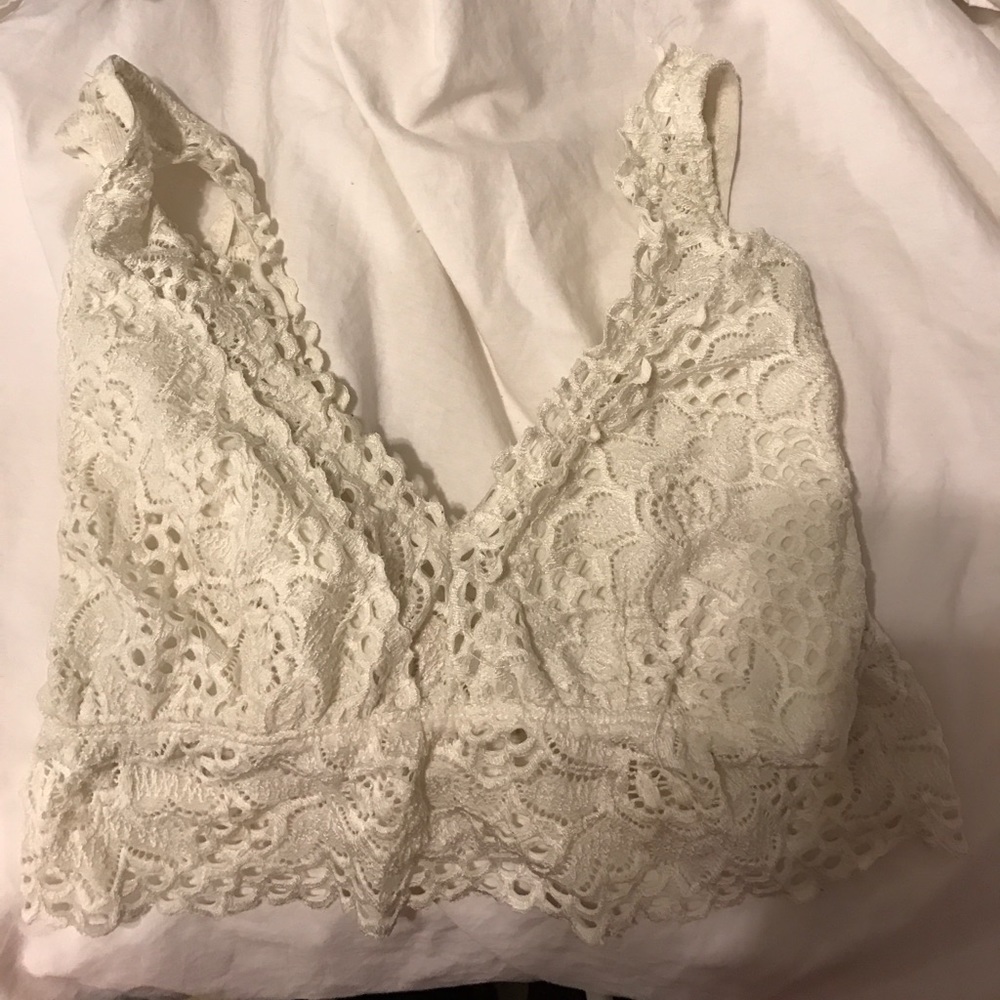 White bralette