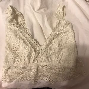 White bralette