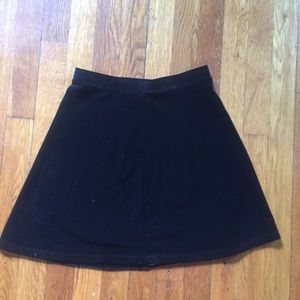 black velvet AA skirt