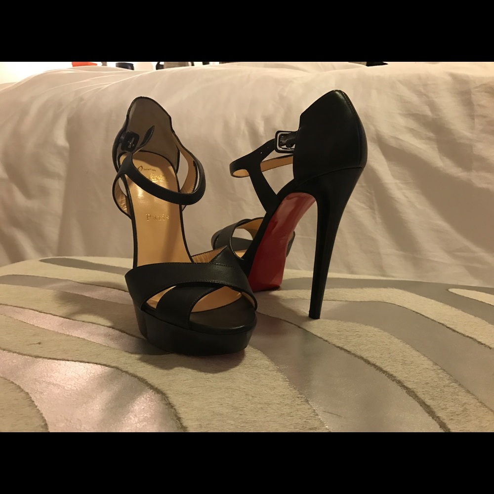 Christian Louboutin sporting buckle wrap sandal