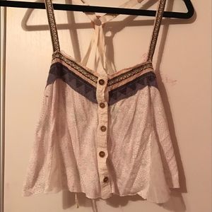 Cropped Patterned Tank