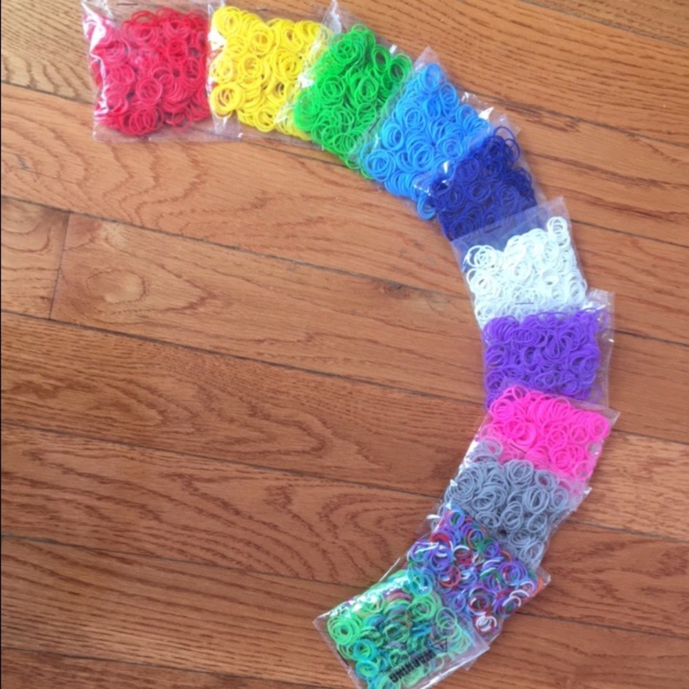 11 Packs of Colorful Rubber Bands
