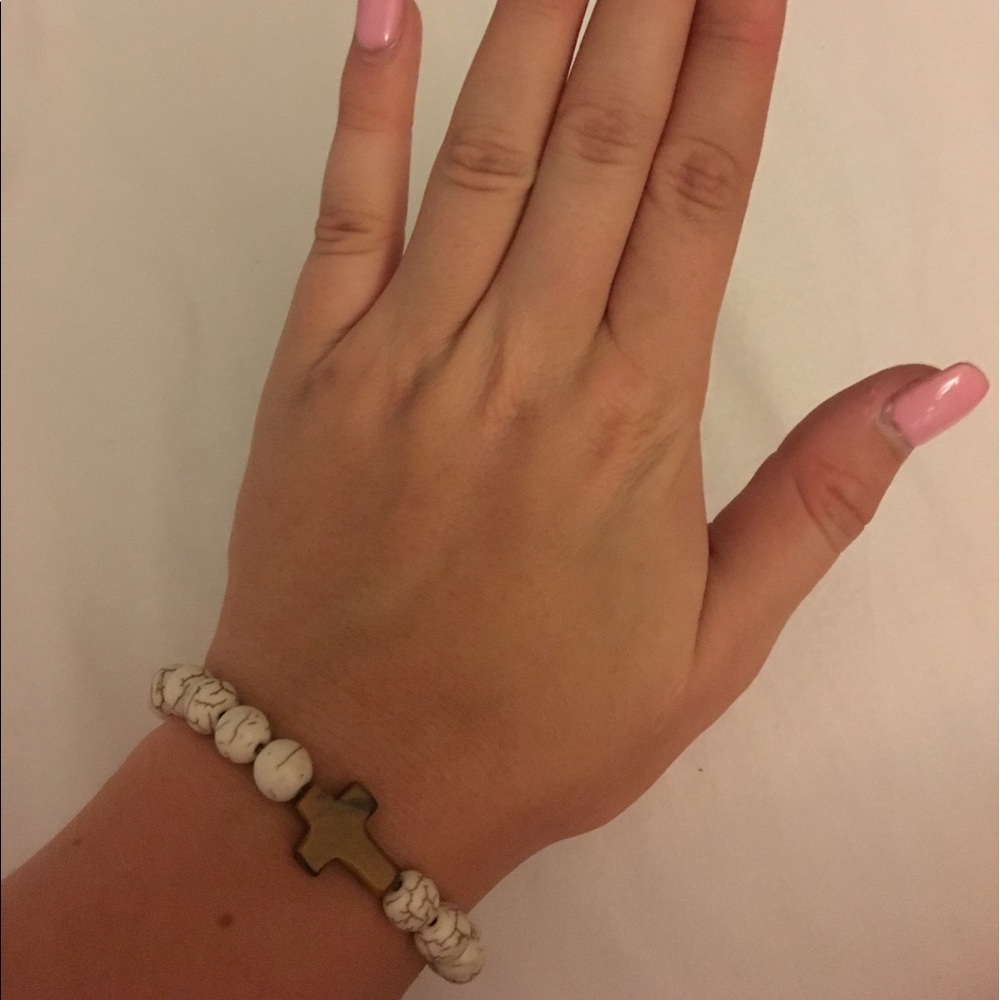 Beachy Cross Bracelet