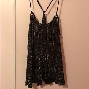 Low cut polka dotted mini dress