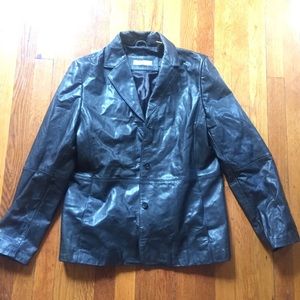 vintage leather jacket